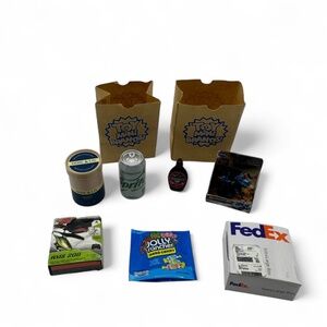 Mini Brands Lot of 7 FedEx Jolly Rancher Hershey's Syrup Sprite VTech Zuru